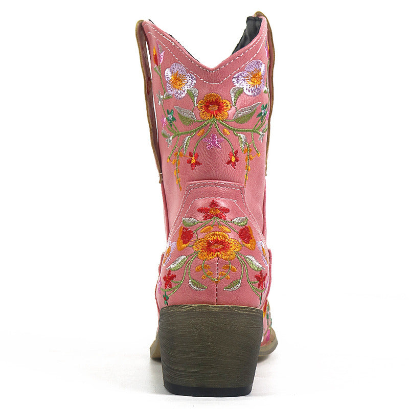 BOTA ALICE ROSA MODELO TEXANA WESTERN