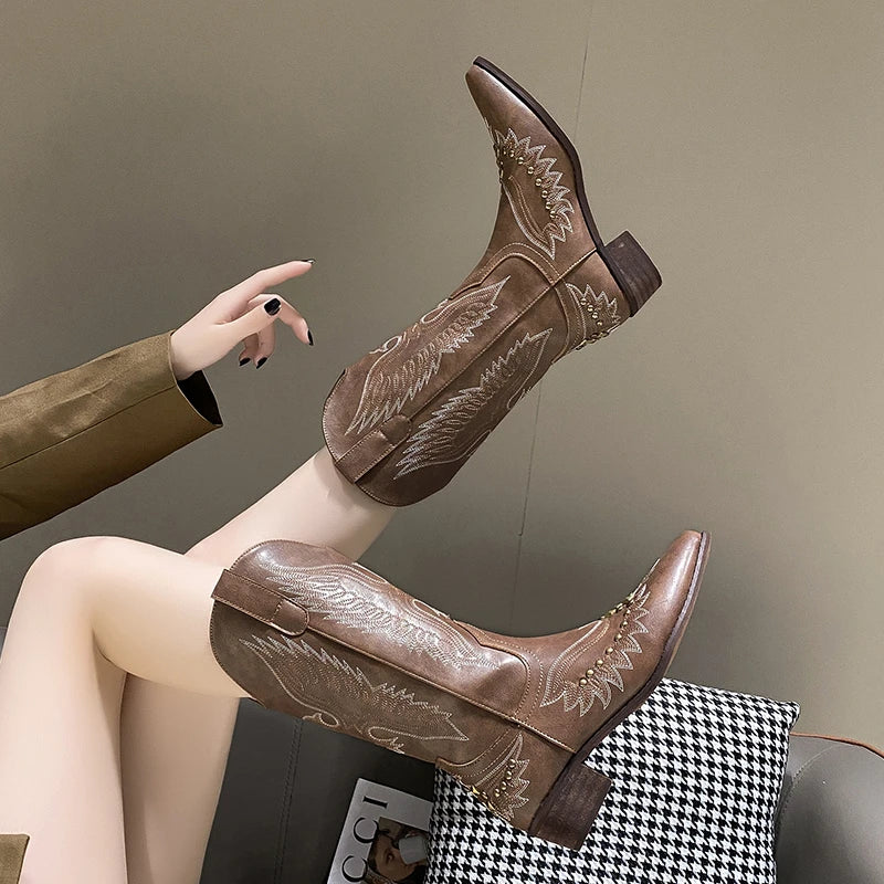 BOTA LOREN WESTERN TEXANA CLÁSSICA