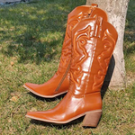 BOTA NAIARA MODELO TEXANA WESTERN METALIZADA CANO ALTO