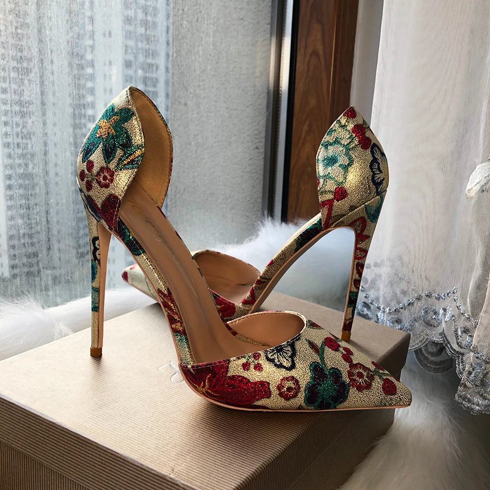 SANDÁLIA ELLEN SCARPIN LUXO FLORAL