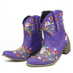 BOTA ALICE ROXO MODELO TEXANA WESTERN