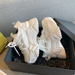 TENIS LOANA FEMININO CHUNKY PLATAFORMA RECORTES BRANCO
