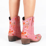 BOTA ALICE ROSA MODELO TEXANA WESTERN
