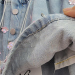 SHORT JEANS LIS DETALHES FLORAL E PEDRARIAS