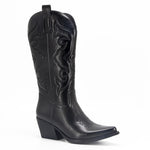 BOTA NAIARA MODELO TEXANA WESTERN METALIZADA CANO ALTO