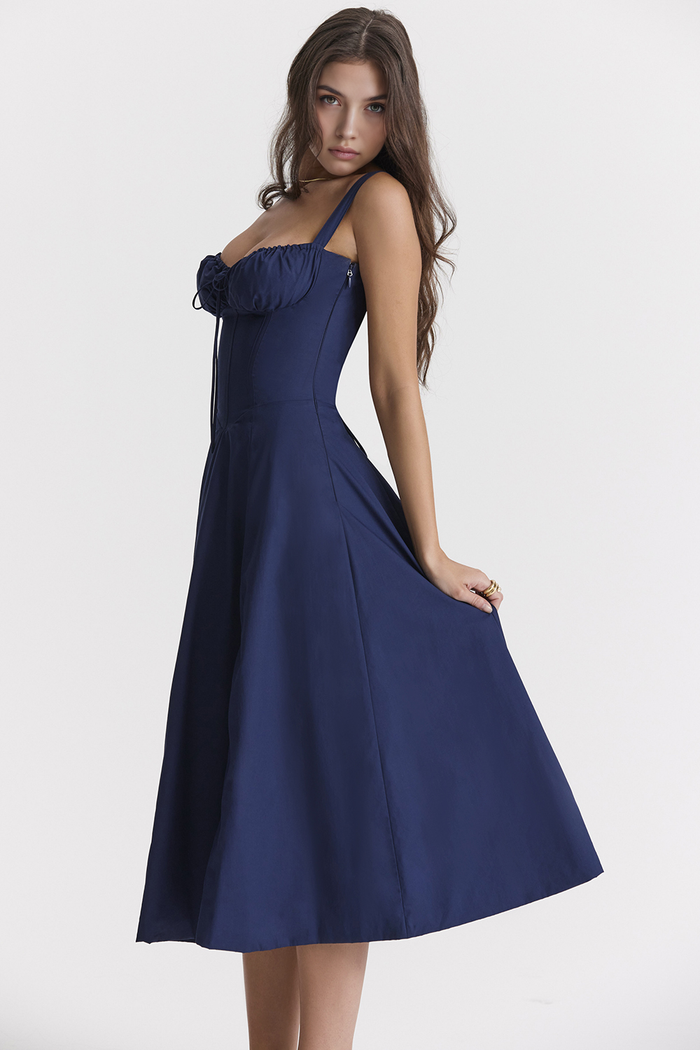 VESTIDO ROSELI BUSTIER MIDI