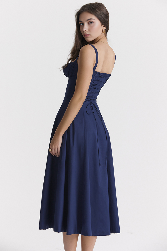 VESTIDO ROSELI BUSTIER MIDI