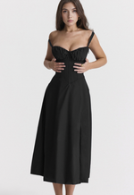 VESTIDO ROSELI BUSTIER MIDI
