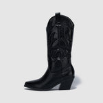 BOTA GABI MODELO TEXANA WESTERN METALIZADA