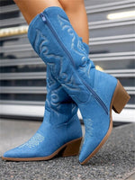 BOTA NAIARA MODELO TEXANA WESTERN METALIZADA CANO ALTO
