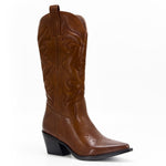 BOTA NAIARA MODELO TEXANA WESTERN METALIZADA CANO ALTO