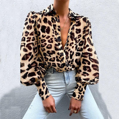 CAMISA FEMININA ESTAMPA ONÇA - Dona Miss