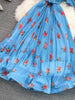 VESTIDO TAYLOR AZUL MID PRIMAVERA VERÃO 2023 - Dona Miss
