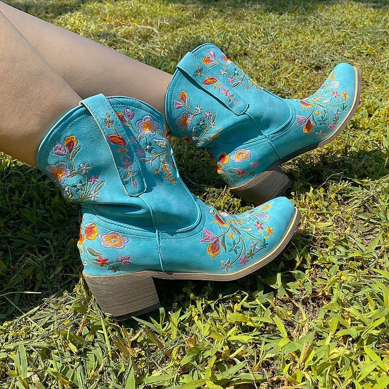 BOTA ALICE AZUL MODELO TEXANA WESTERN