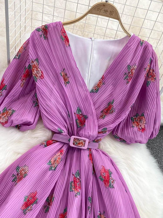 VESTIDO TAYLOR ROSA MID PRIMAVERA VERÃO 2023 - Dona Miss