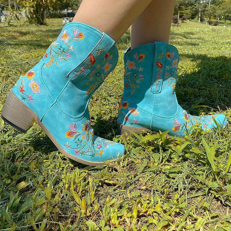 BOTA ALICE AZUL MODELO TEXANA WESTERN