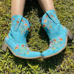 BOTA ALICE AZUL MODELO TEXANA WESTERN