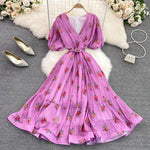 VESTIDO TAYLOR ROSA MID PRIMAVERA VERÃO 2023 - Dona Miss