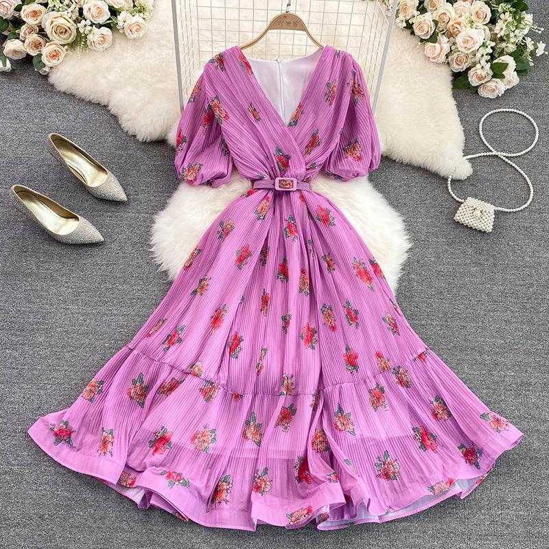 VESTIDO TAYLOR ROSA MID PRIMAVERA VERÃO 2023 - Dona Miss