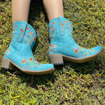 BOTA ALICE AZUL MODELO TEXANA WESTERN