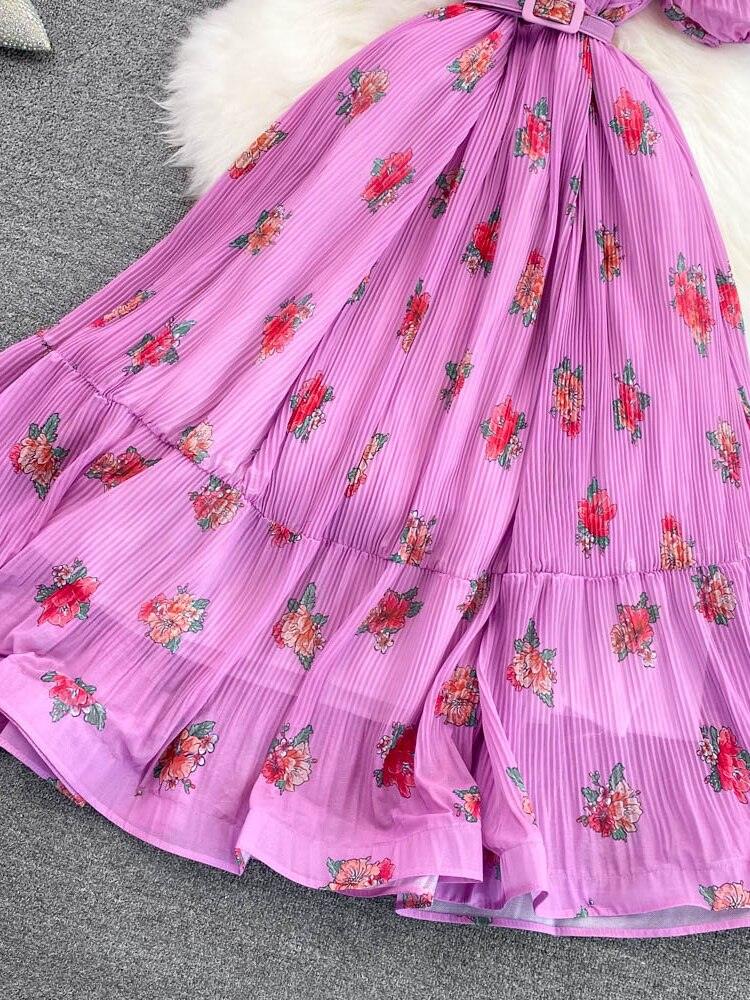 VESTIDO TAYLOR ROSA MID PRIMAVERA VERÃO 2023 - Dona Miss