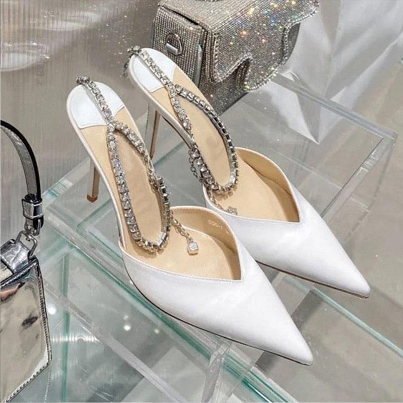 SANDÁLIA LUXURY STRASS CHAINS - Dona Miss