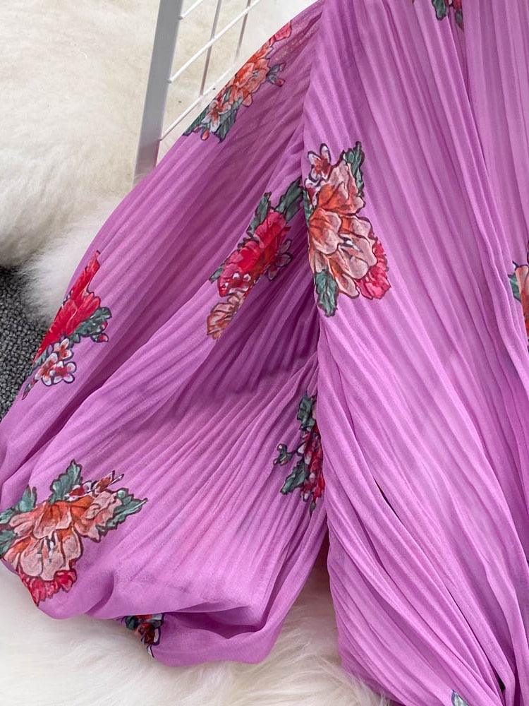 VESTIDO TAYLOR ROSA MID PRIMAVERA VERÃO 2023 - Dona Miss