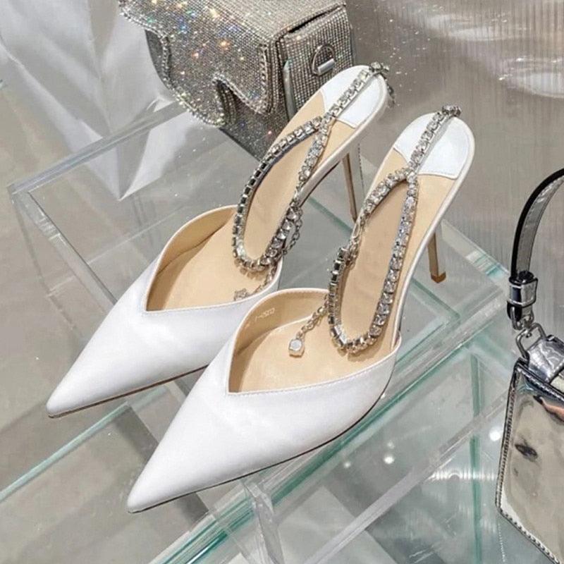 SANDÁLIA LUXURY STRASS CHAINS - Dona Miss