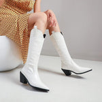 BOTA TEXANA JULIANA CROCO CANO ALTO