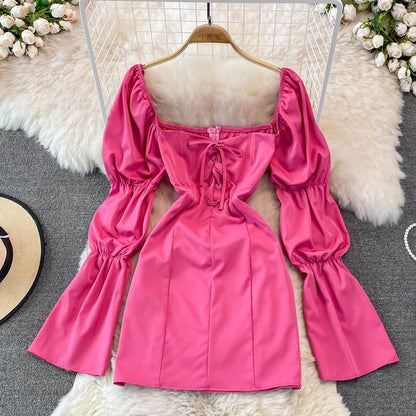 VESTIDO BIANCA PINK MANGA LONGA COLEÇÃO 2023 - Dona Miss