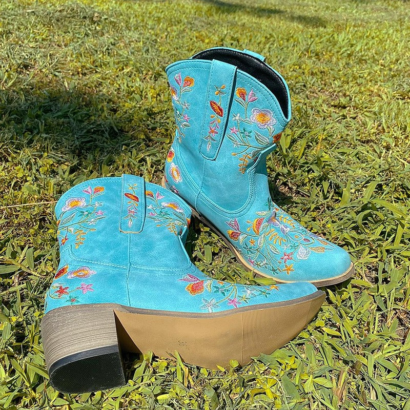 BOTA ALICE AZUL MODELO TEXANA WESTERN